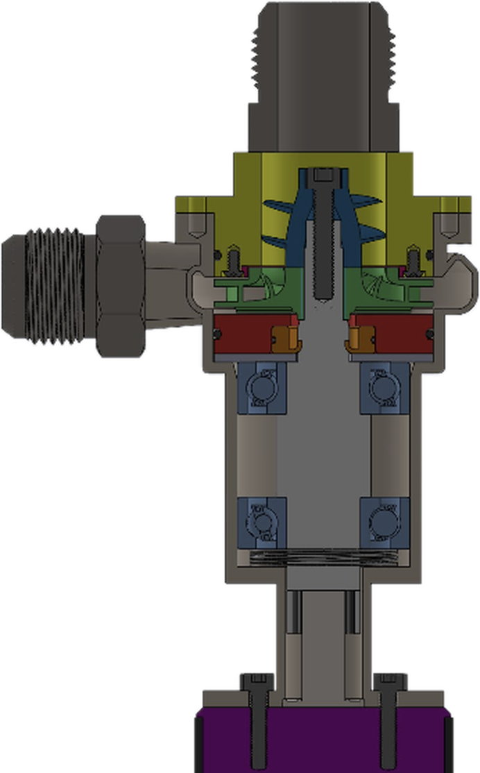 Valve assembly cross section